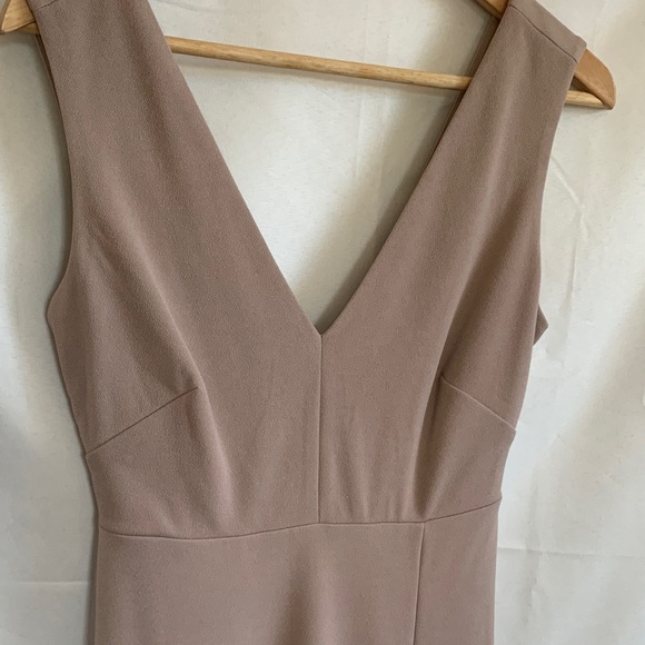 Birdy Grey Gown Beige/Champagne Fully Lined Side Front Split Small - Picture 2 of 10